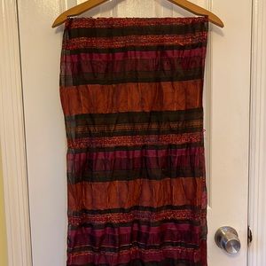 Women’s wrap/scarf. Winter, rich colors.